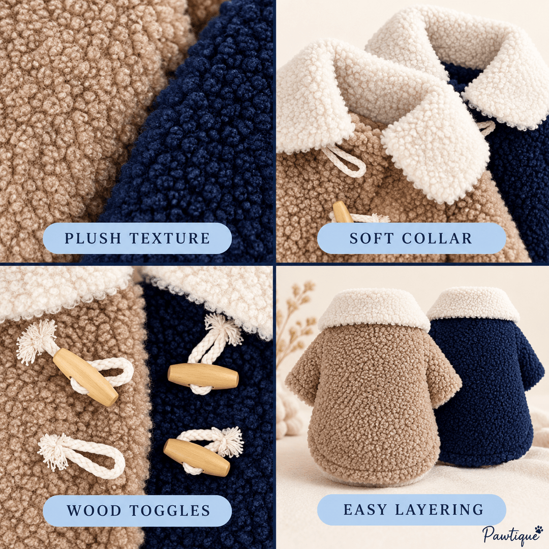 Pawtique ToggleTeddy™ Two-Toggle Dog Coat - Pawtique
