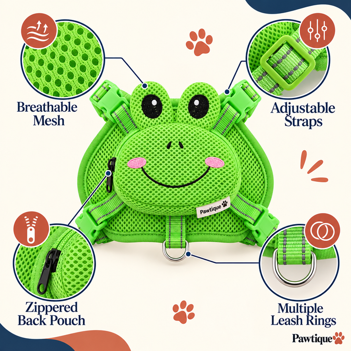 Pawtique animal backpack harness feature guide