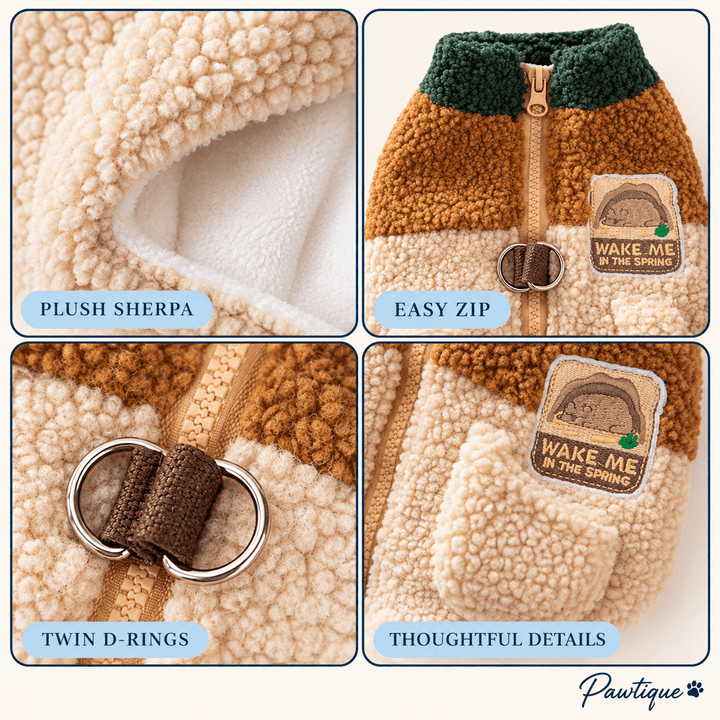 Pawtique TrailFleece™ Sherpa Dog Harness Vest - Pawtique