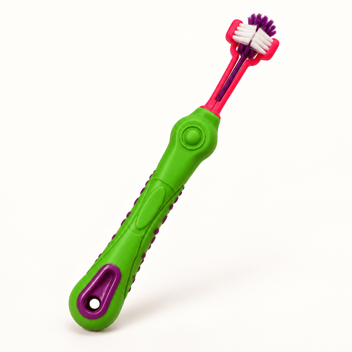 Pawtique TriClean™ Triple-Sided Pet Toothbrush - Pawtique
