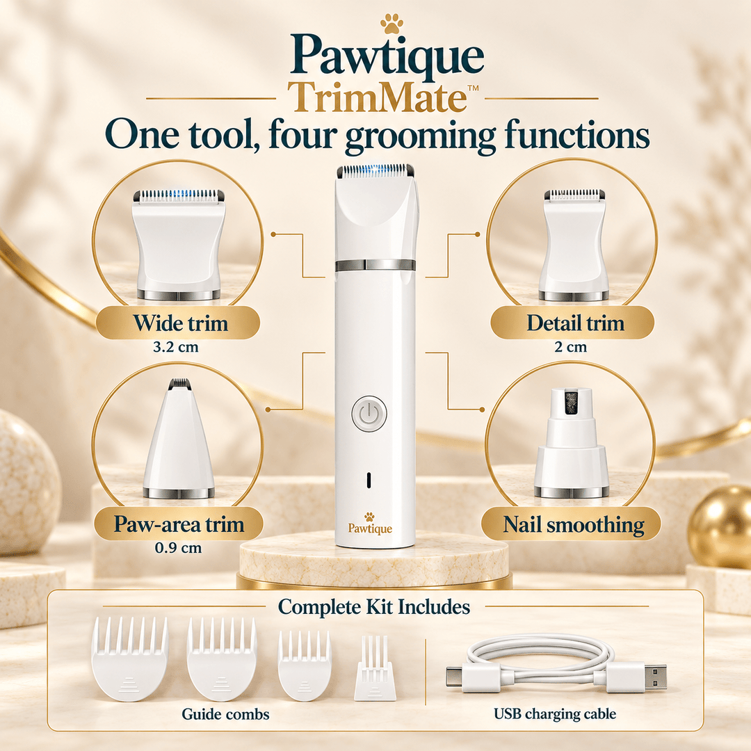 Pawtique TrimMate™ 4-in-1 Pet Grooming Kit - Pawtique