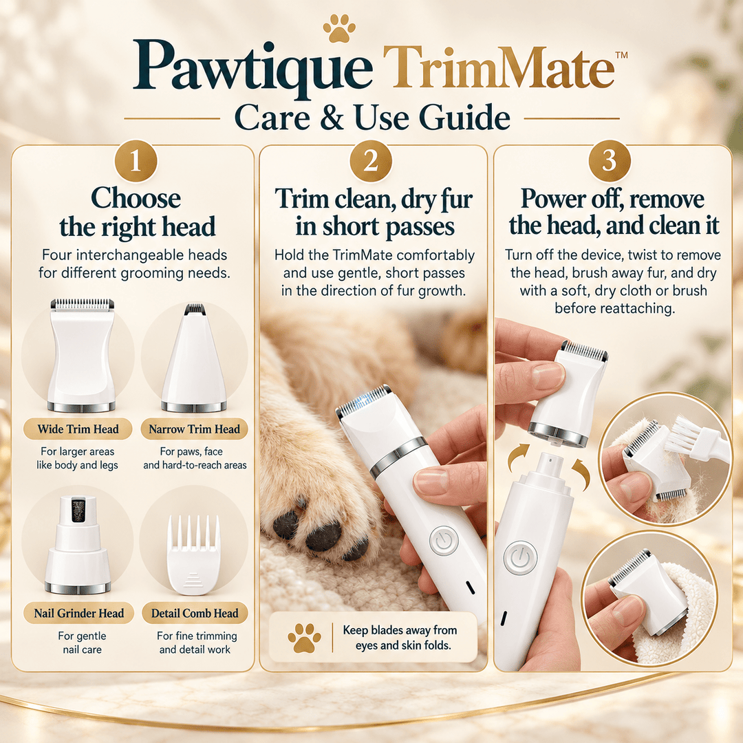 Pawtique TrimMate™ 4-in-1 Pet Grooming Kit - Pawtique