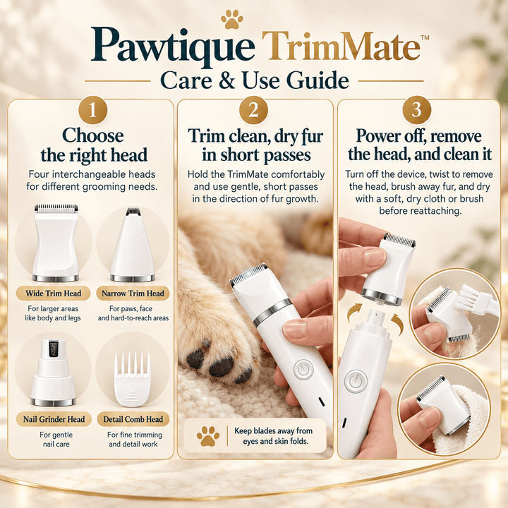 Pawtique TrimMate™ 4-in-1 Pet Grooming Kit - Pawtique