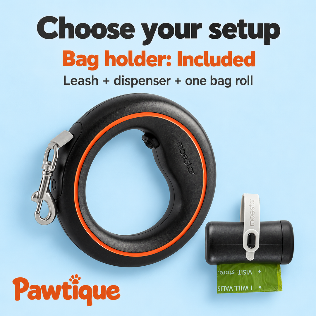 UFO retractable leash bag option detail
