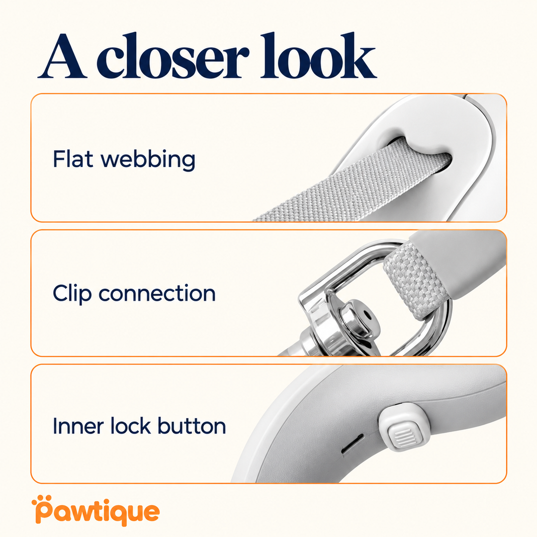 UFO retractable leash controls detail
