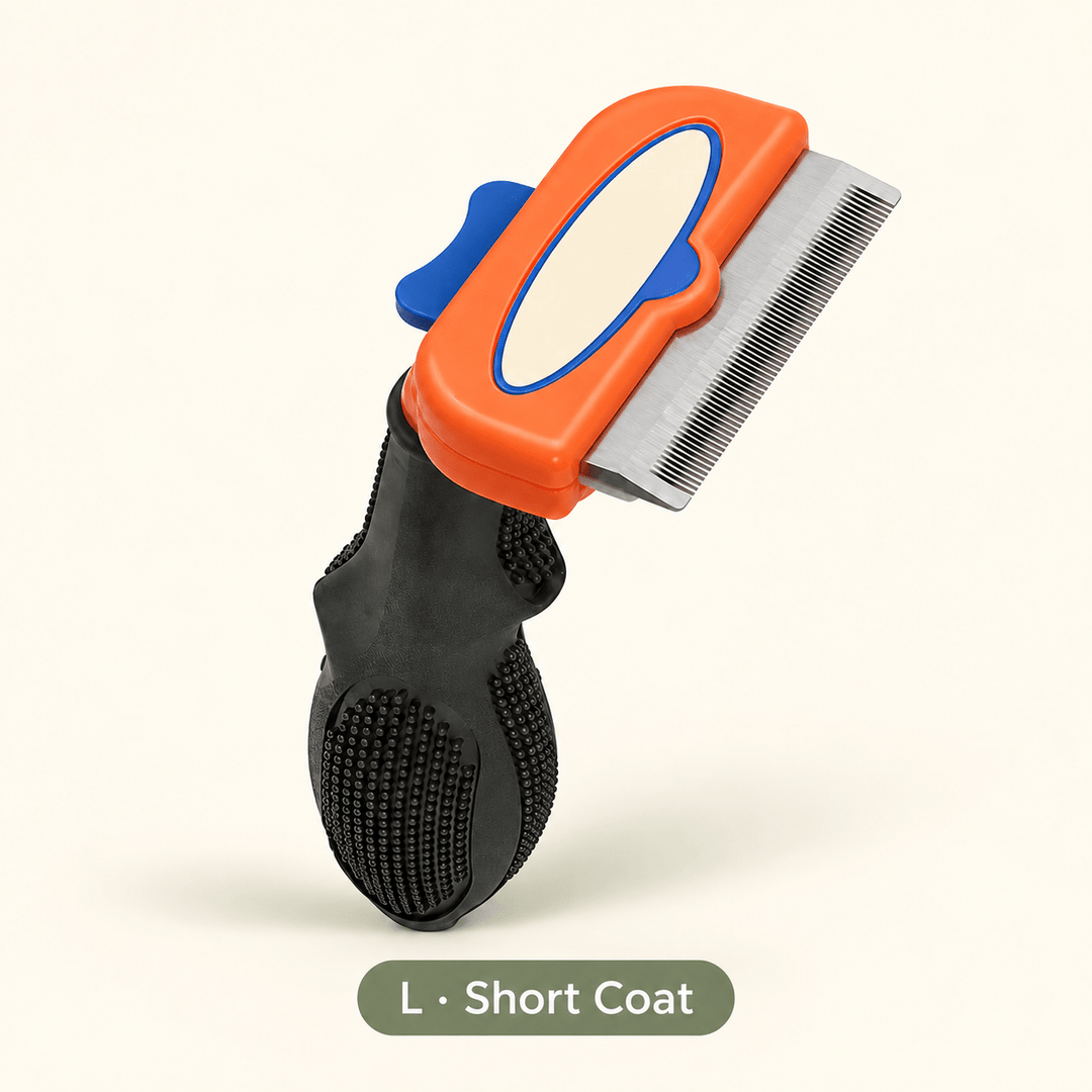 Pawtique UndercoatEase™ One-Click Deshedding Rake - Pawtique
