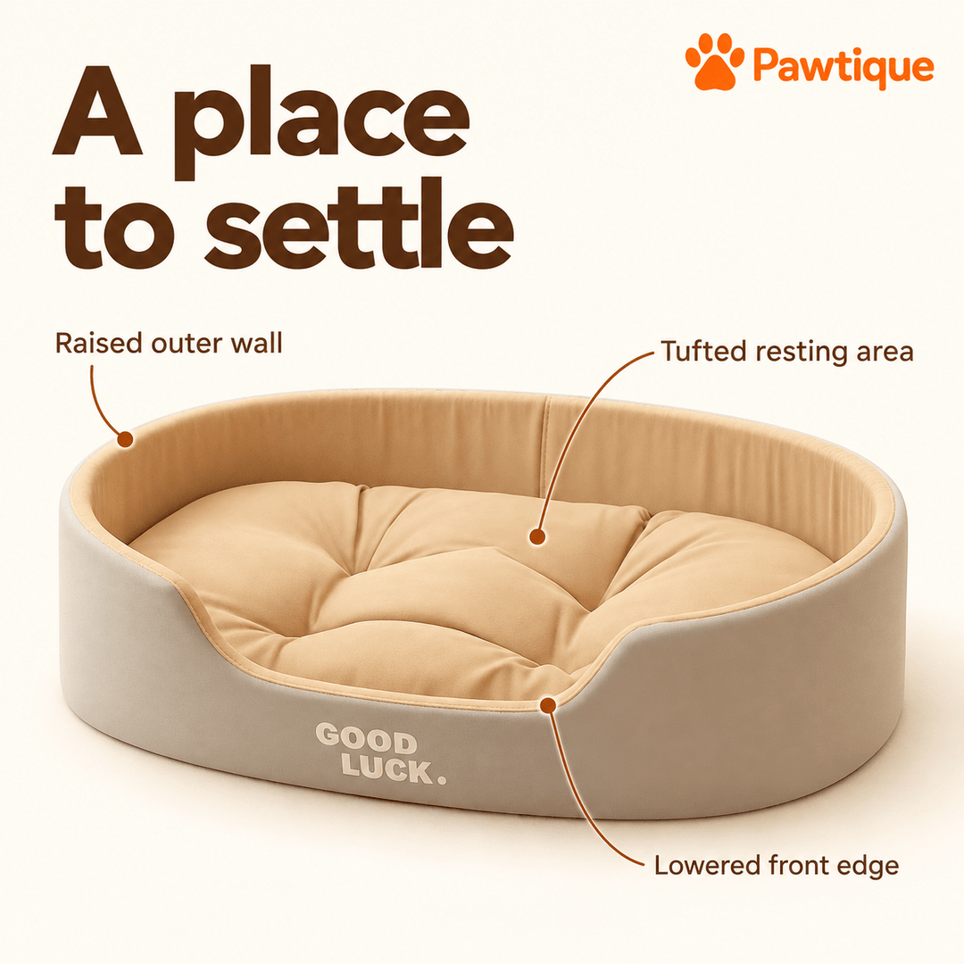Pawtique Warm Hug Bolster Dog Bed - Pawtique