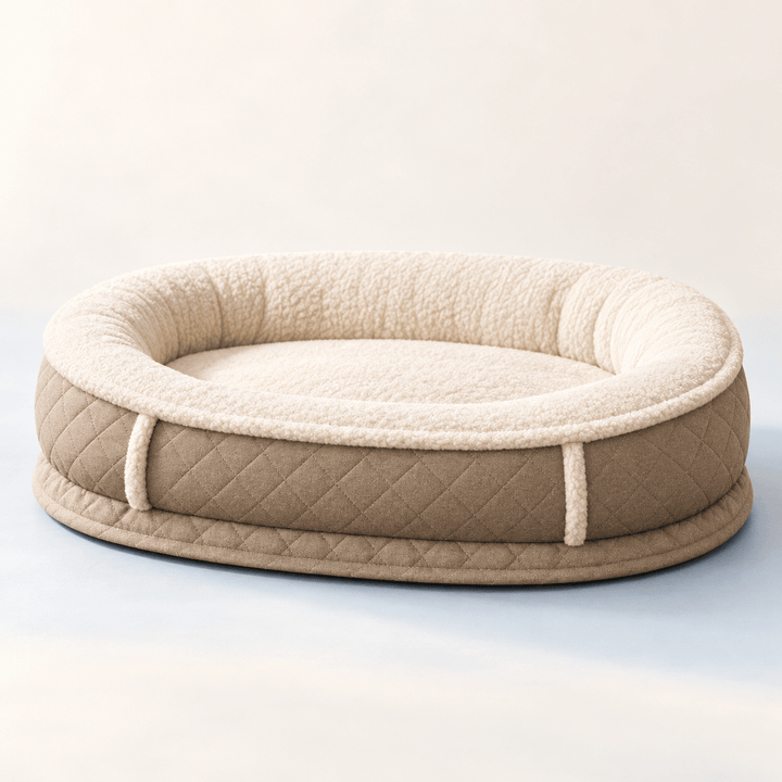 Pawtique WarmNest™ Plush Bolster Dog Bed - Pawtique