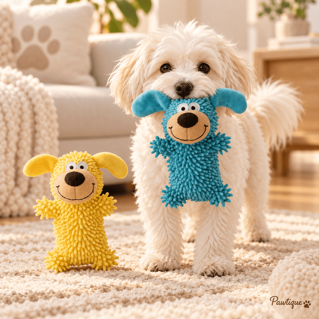 Pawtique WigglePup™ Chenille Squeaky Dog Toy - Pawtique