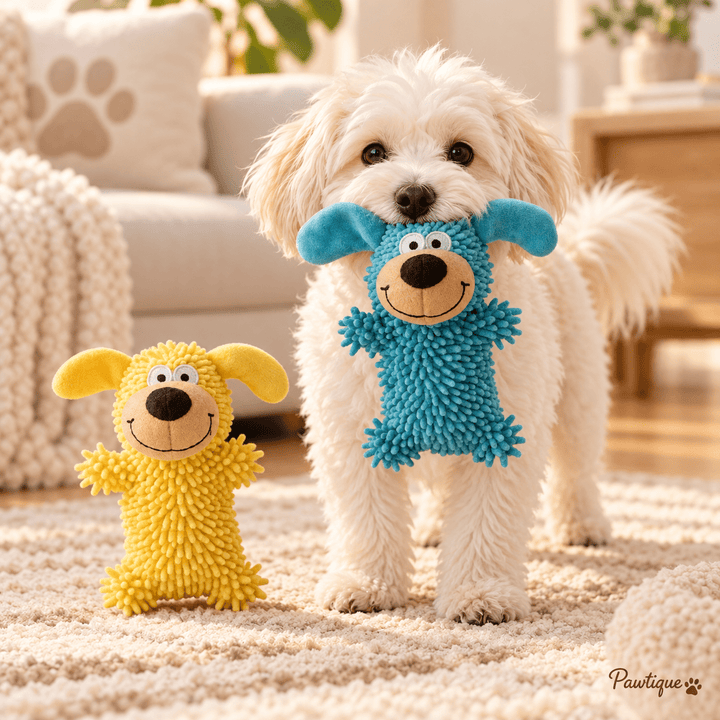 Pawtique WigglePup™ Chenille Squeaky Dog Toy - Pawtique