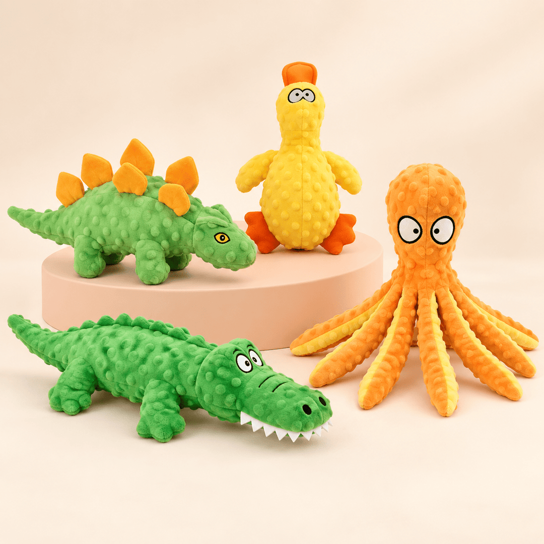 Pawtique WildPals™ Plush Squeaky Dog Toys - Pawtique