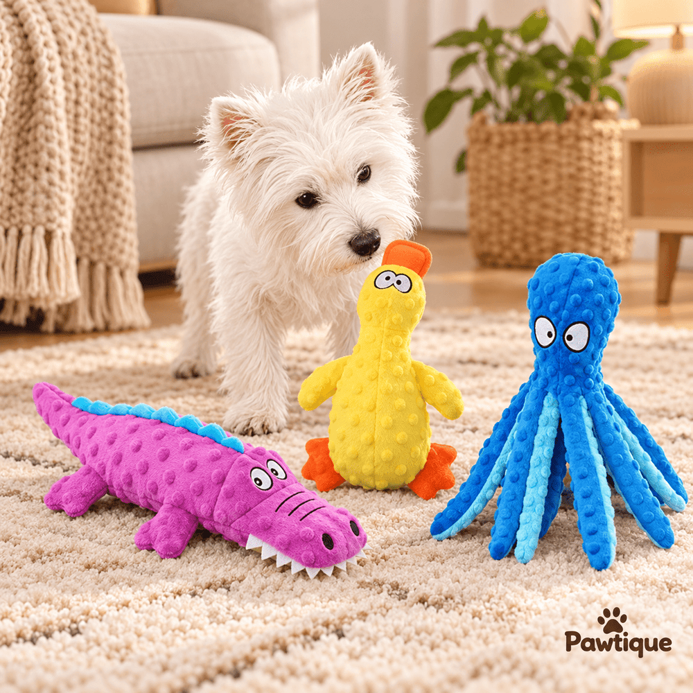 Pawtique WildPals™ Plush Squeaky Dog Toys - Pawtique