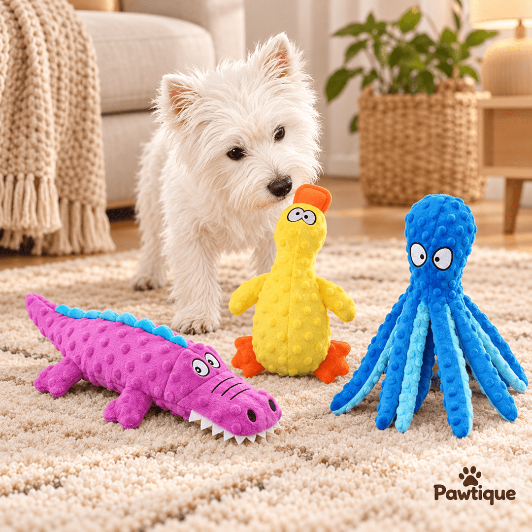 Pawtique WildPals™ Plush Squeaky Dog Toys - Pawtique