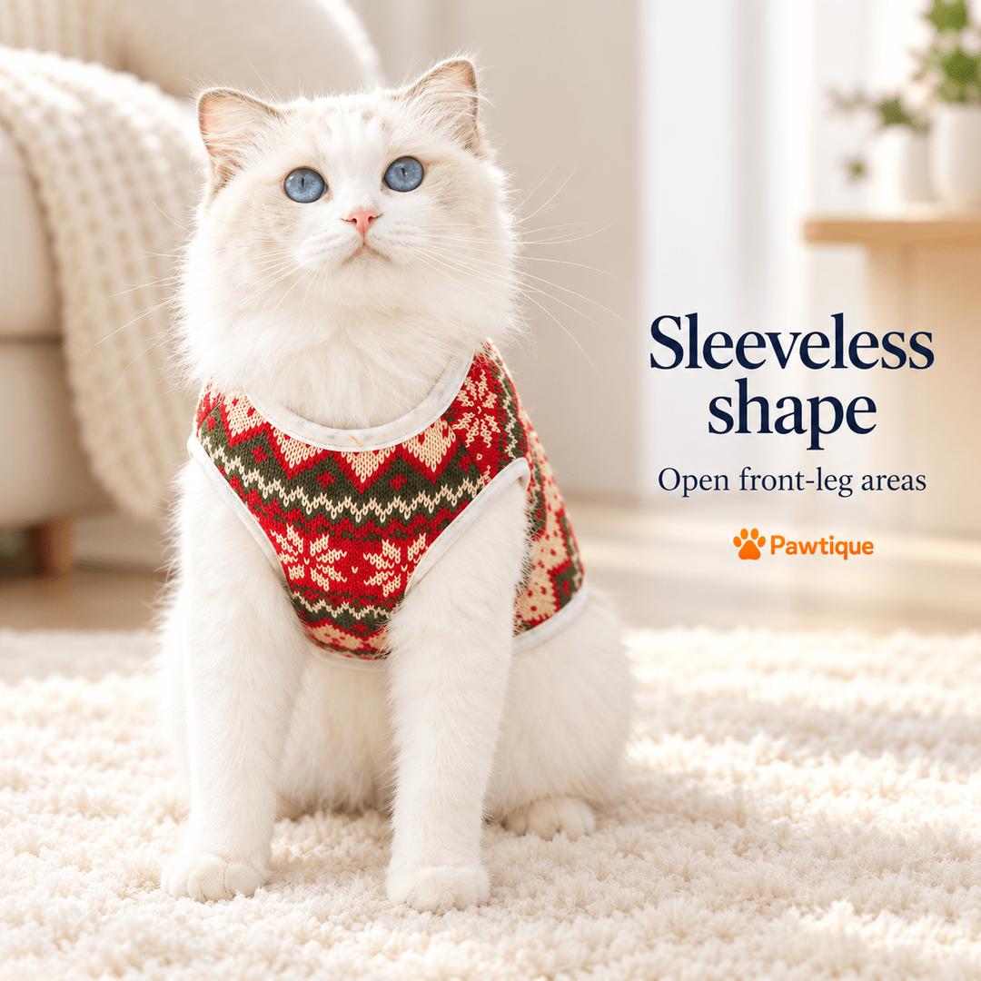 Pawtique WinterBear Knit Pet Sweater Vest - Pawtique