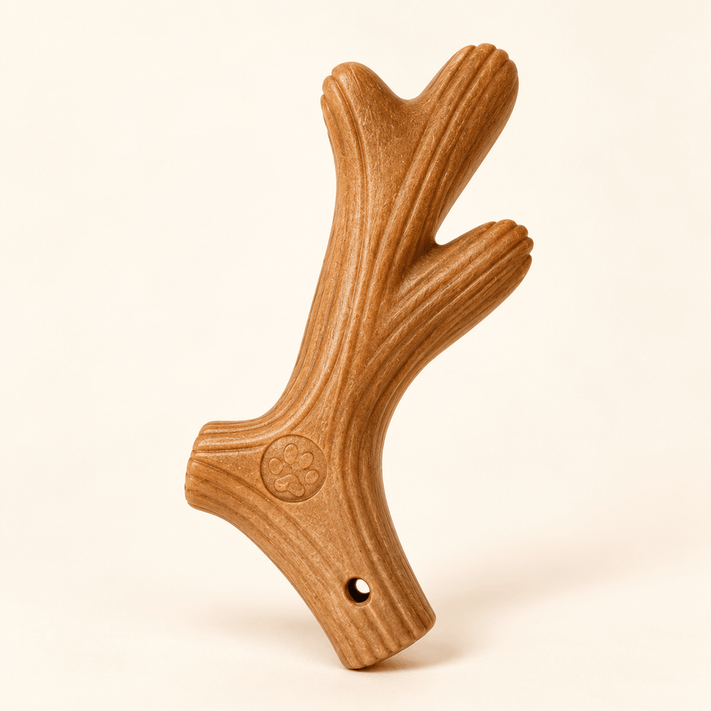 Pawtique Wood-Grain Composite Dog Chew Toy - Pawtique