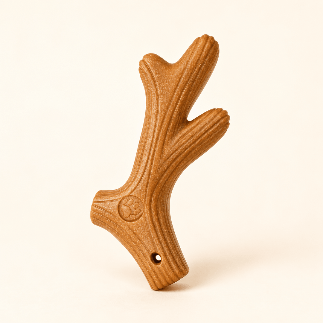 Pawtique Wood-Grain Composite Dog Chew Toy - Pawtique