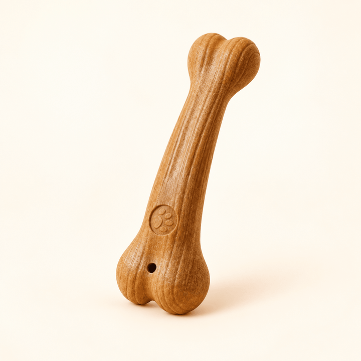 Pawtique Wood-Grain Composite Dog Chew Toy - Pawtique