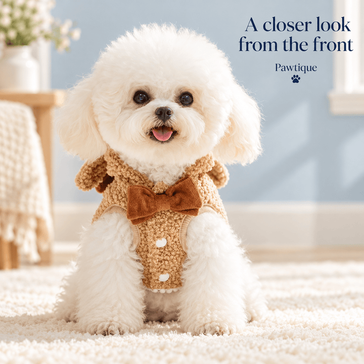 Pawtique Woodland Cheer Fleece Pet Cape - Pawtique