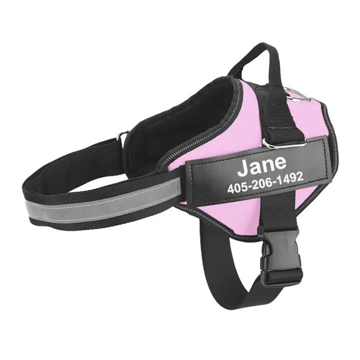Personalized Reflective Dog Harness – Adjustable Nylon Dog Harness - Pawtique