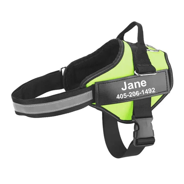 Personalized Reflective Dog Harness – Adjustable Nylon Dog Harness - Pawtique