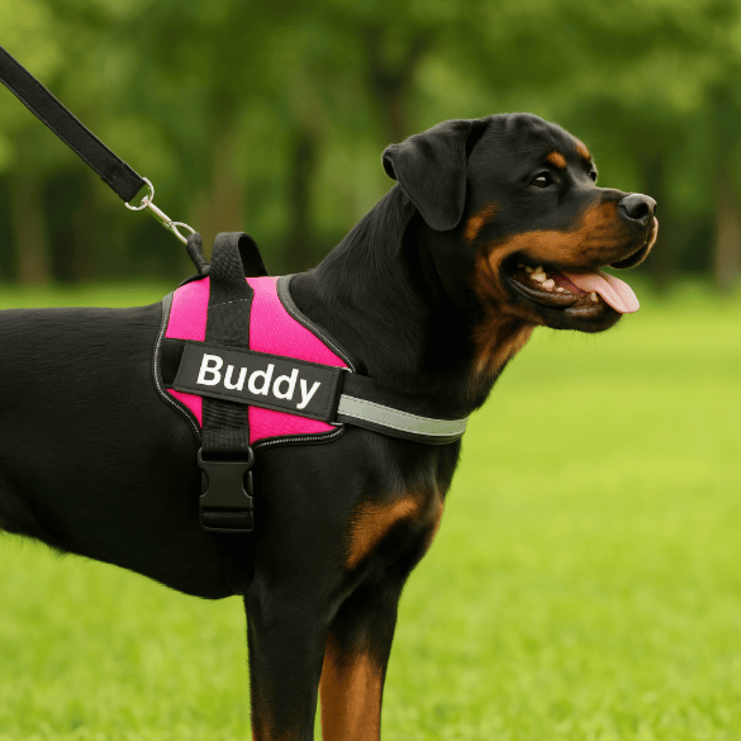 Personalized Reflective Dog Harness – Adjustable Nylon Dog Harness - Pawtique