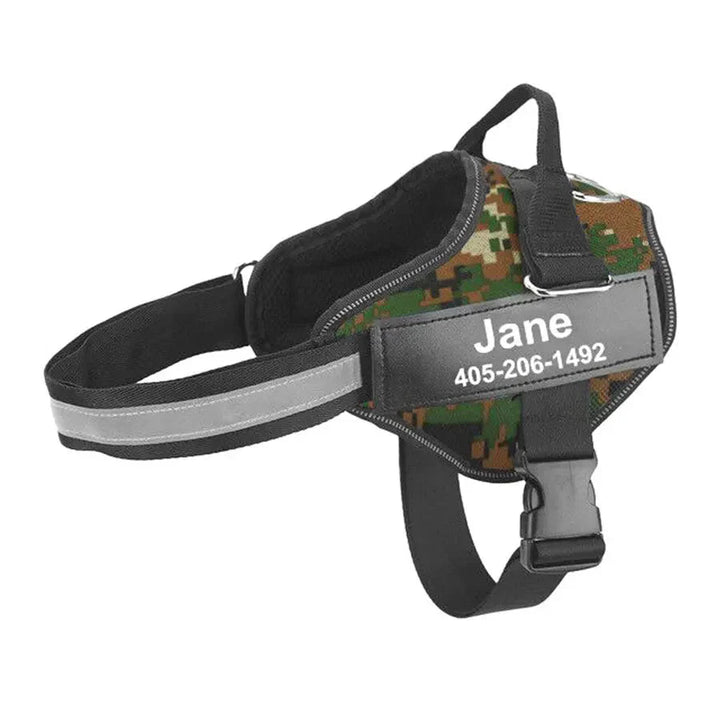 Personalized Reflective Dog Harness – Adjustable Nylon Dog Harness - Pawtique
