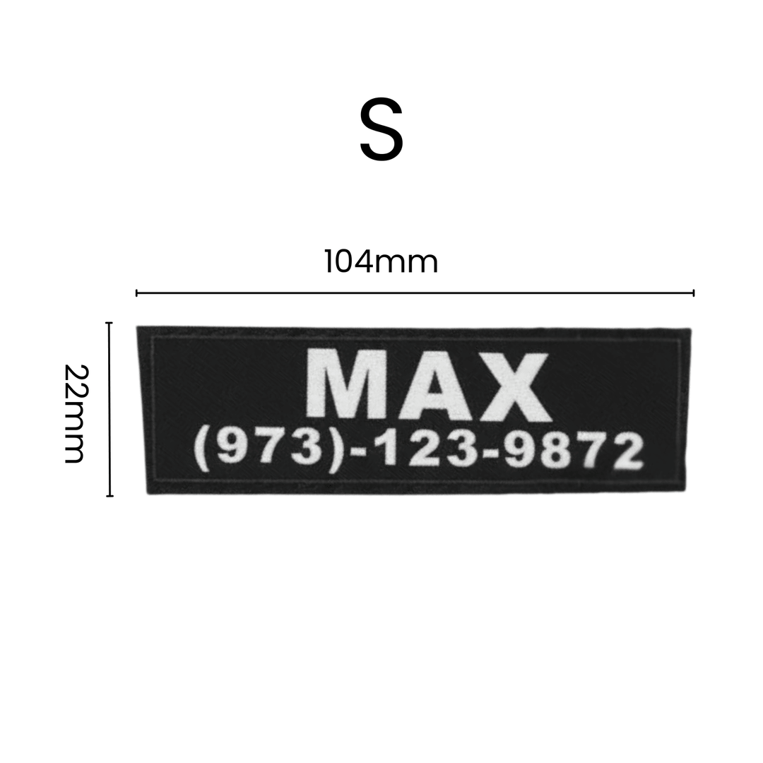 Personalized Velcro Name Tag for Dog Harness - Pawtique