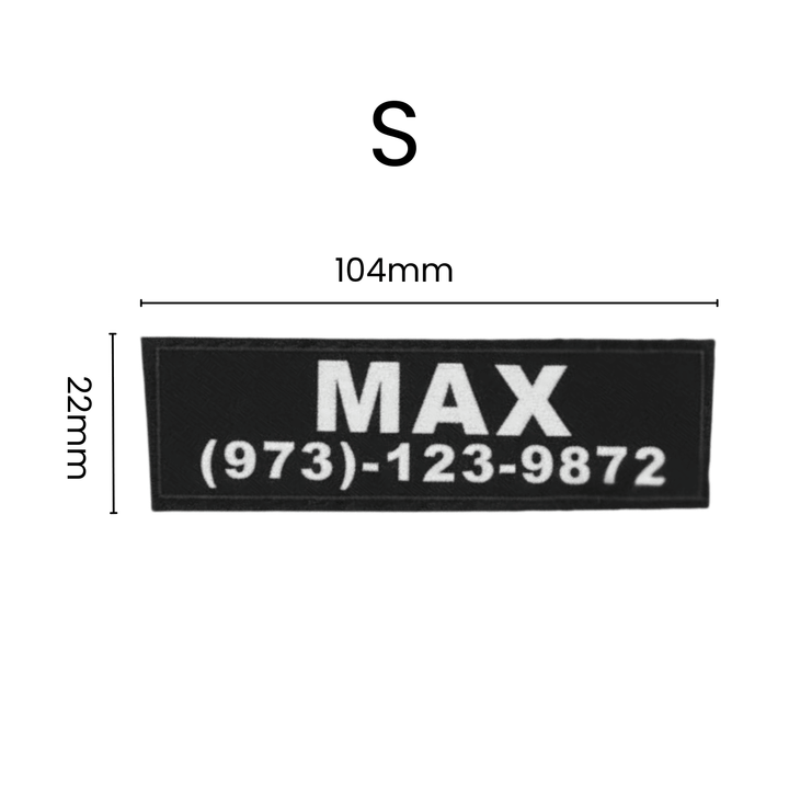 Personalized Velcro Name Tag for Dog Harness - Pawtique