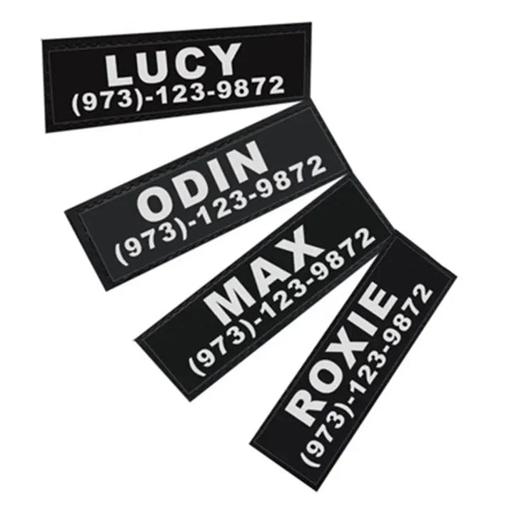 Personalized Velcro Name Tag for Dog Harness - Pawtique