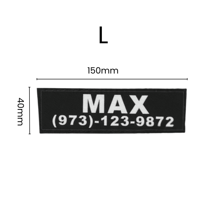 Personalized Velcro Name Tag for Dog Harness - Pawtique