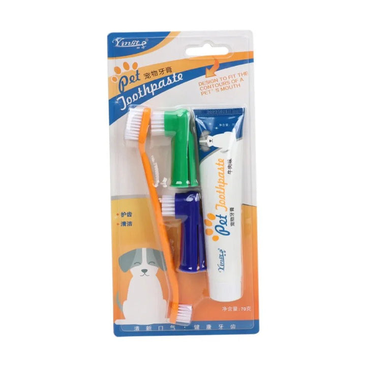 Pet Cleaning Tools Kit Gum Care Reduces Plaque &amp; Tartar Set - Pawtique