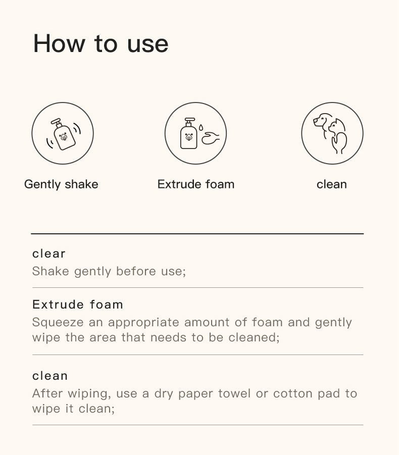 Pet Coconut Oil No - Rinse Cleansing Foam - Pawtique