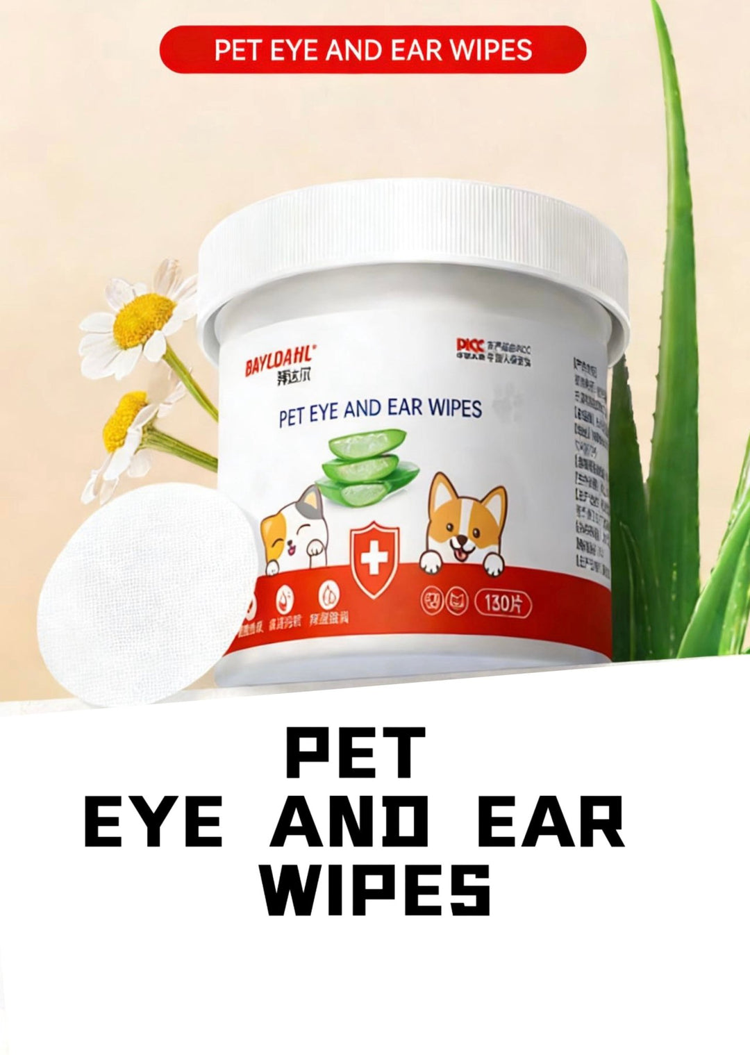 PET EYE AND EAR WIPES - Pawtique