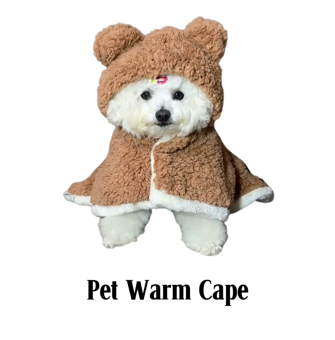 Pet Warm Cape - Snug, Cute & Easy for Your Furry Pal! - Pawtique