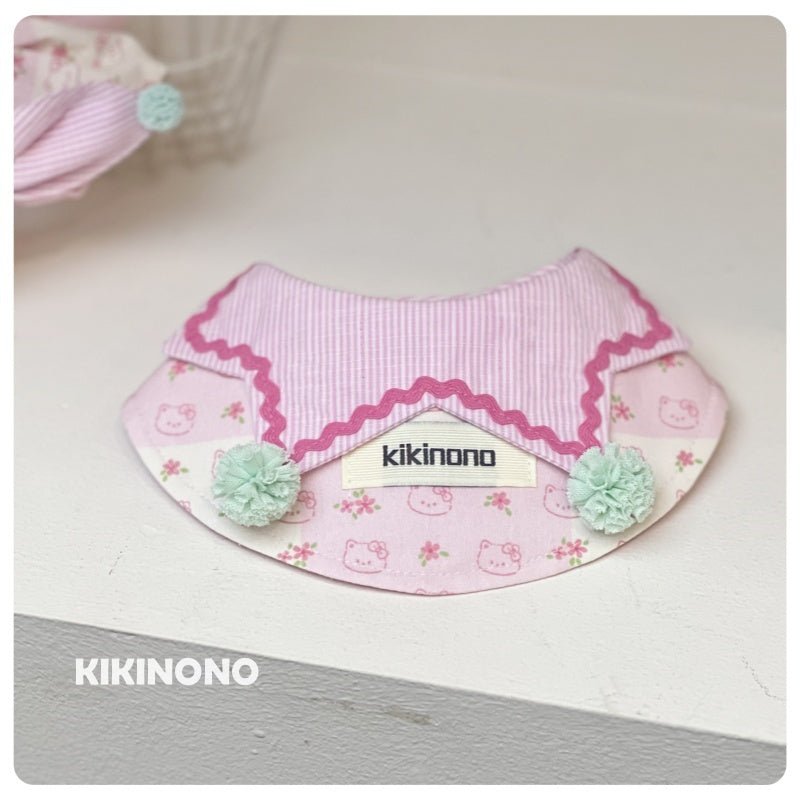 Pink Plaid Bandana bib - Pawtique