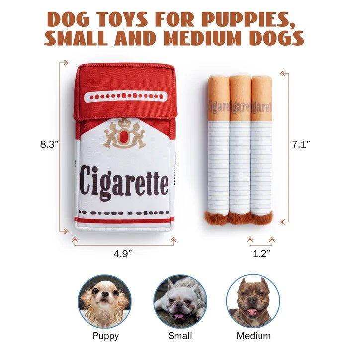Plush Cigarette Dog Toys Set - Pawtique