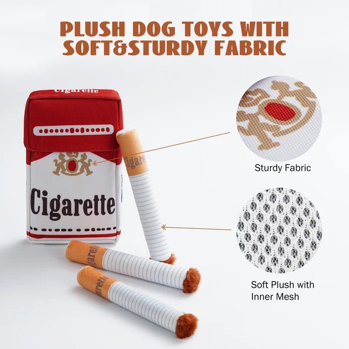 Plush Cigarette Dog Toys Set - Pawtique