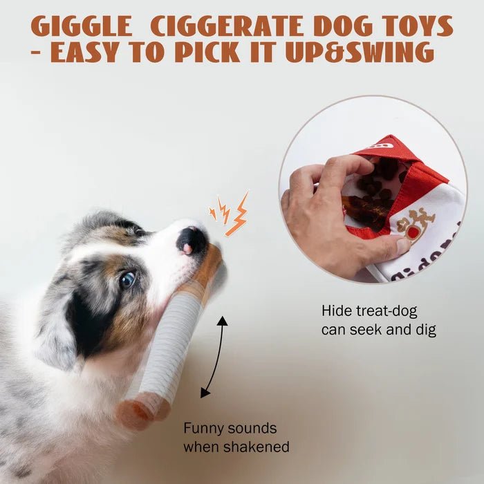 Plush Cigarette Dog Toys Set - Pawtique