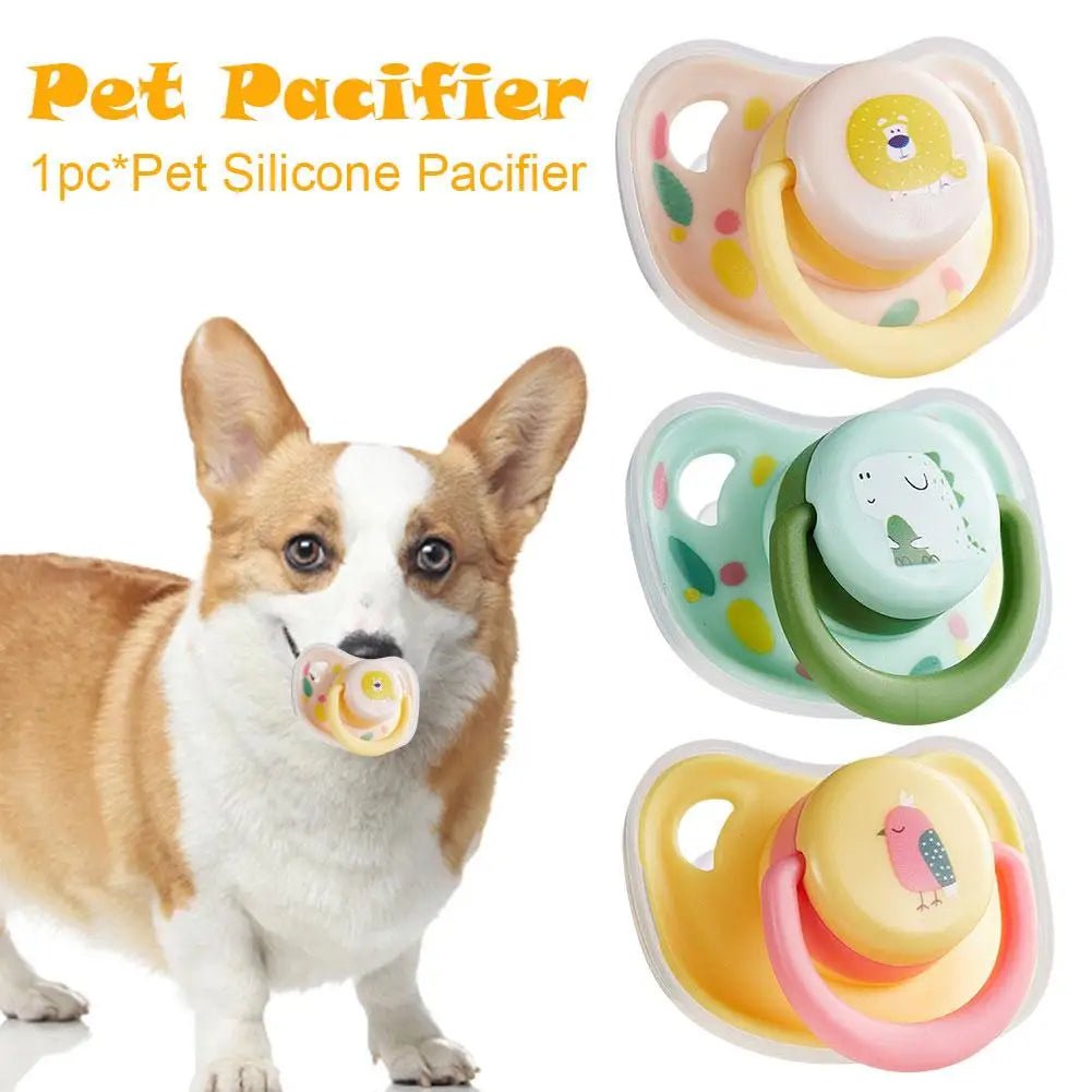 Practical Pet Calming Pacifier Soft Silicone Dog Teeth Chew Resistant Molar Cat Bite Toy Toy - Pawtique