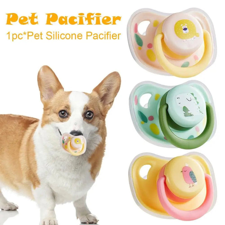 Practical Pet Calming Pacifier Soft Silicone Dog Teeth Chew Resistant Molar Cat Bite Toy Toy - Pawtique
