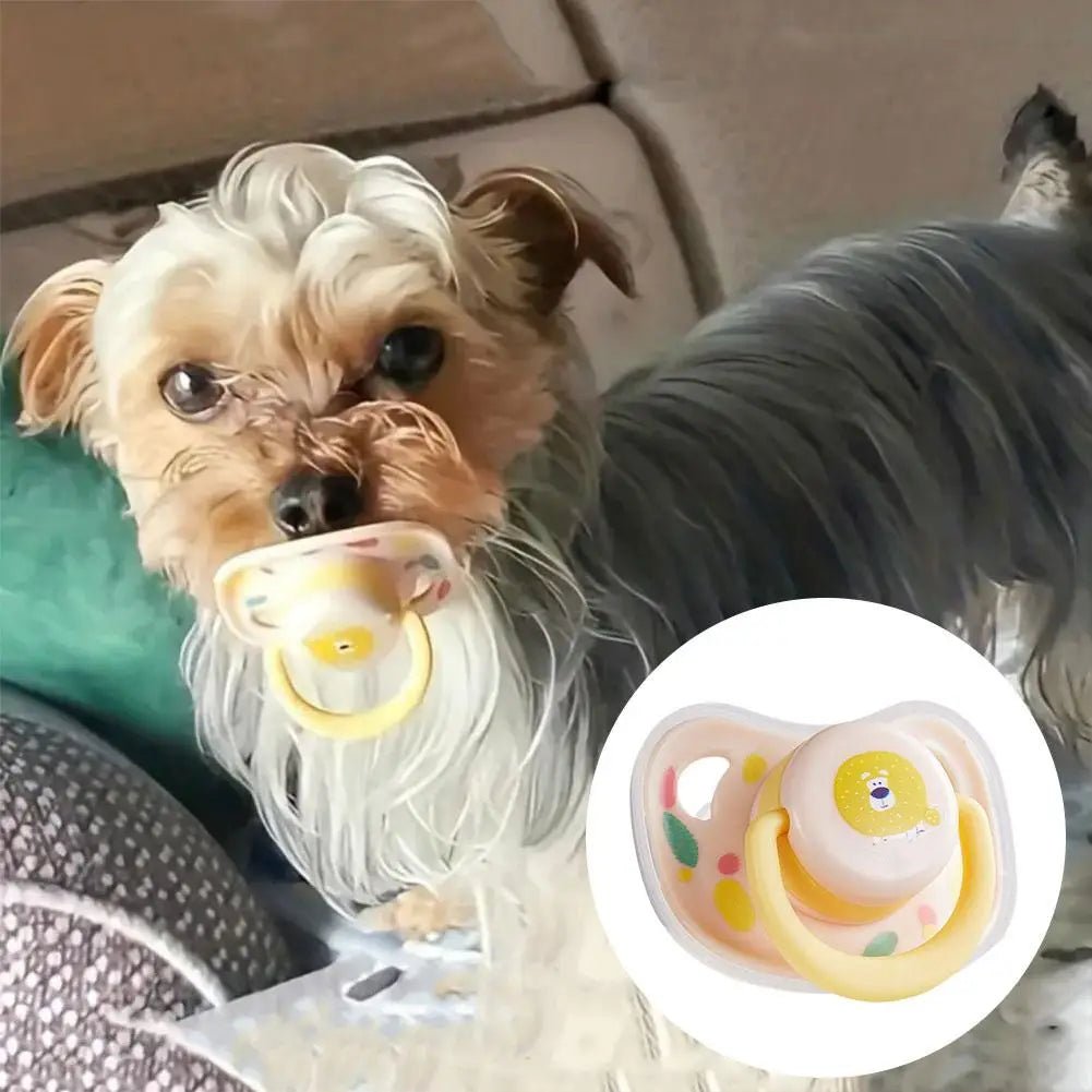 Practical Pet Calming Pacifier Soft Silicone Dog Teeth Chew Resistant Molar Cat Bite Toy Toy - Pawtique
