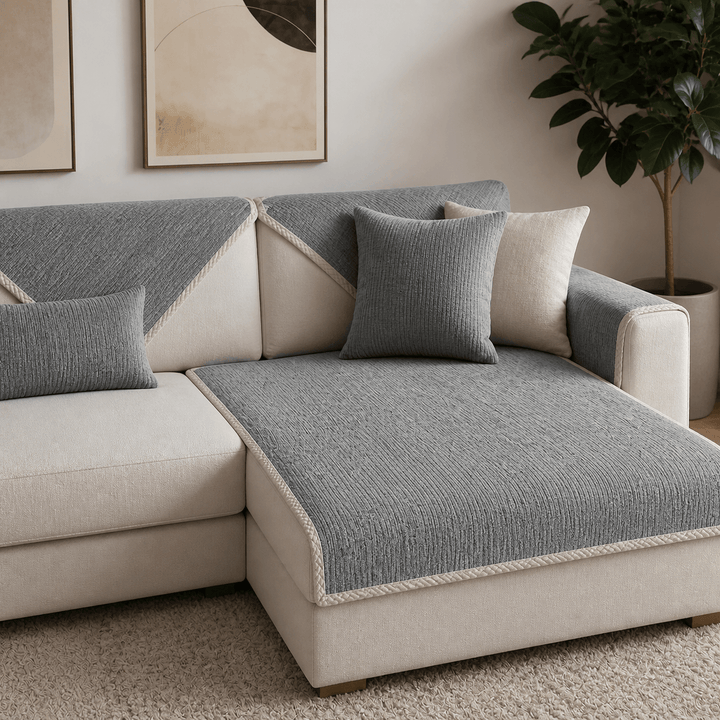 PureGuard Waterproof Antimicrobial Chenille Sectional Cover - Pawtique