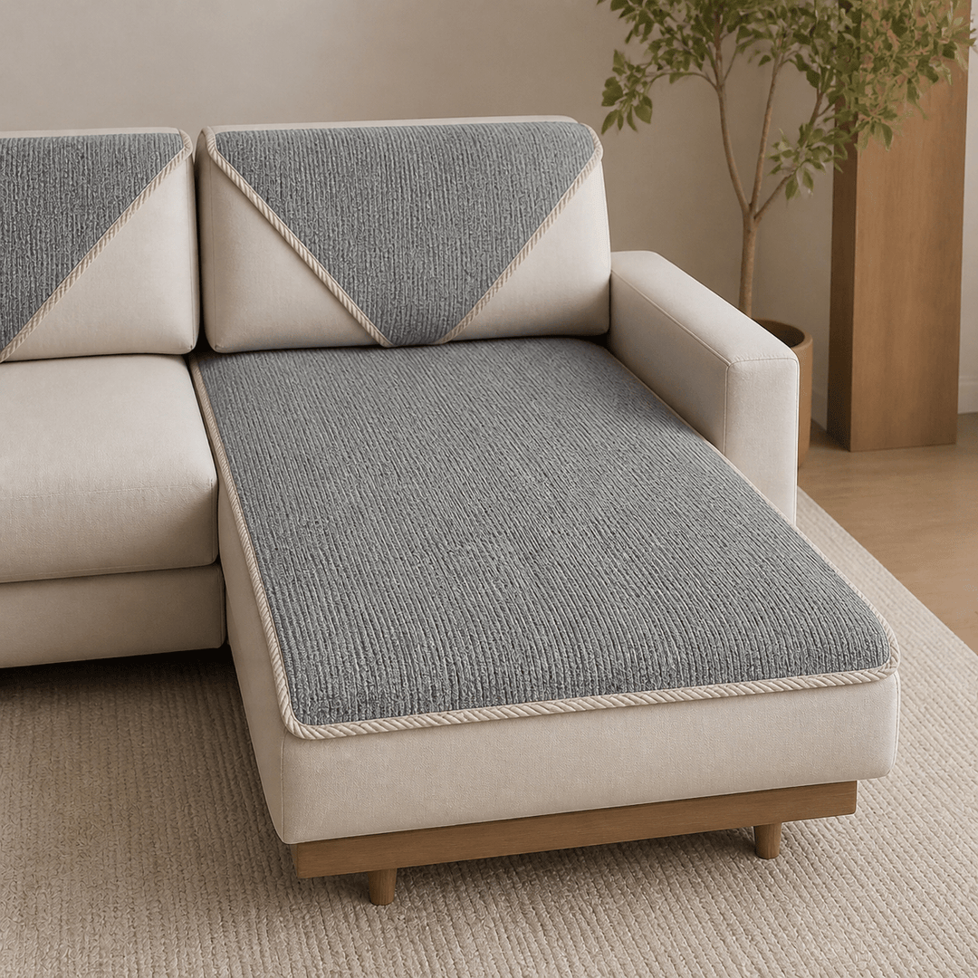 PureGuard Waterproof Antimicrobial Chenille Sectional Cover - Pawtique