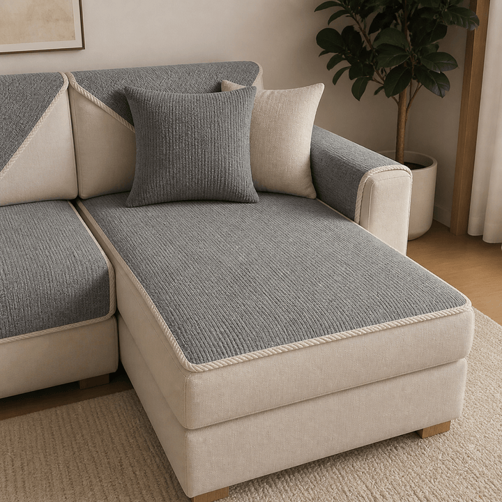 PureGuard Waterproof Antimicrobial Chenille Sectional Cover - Pawtique