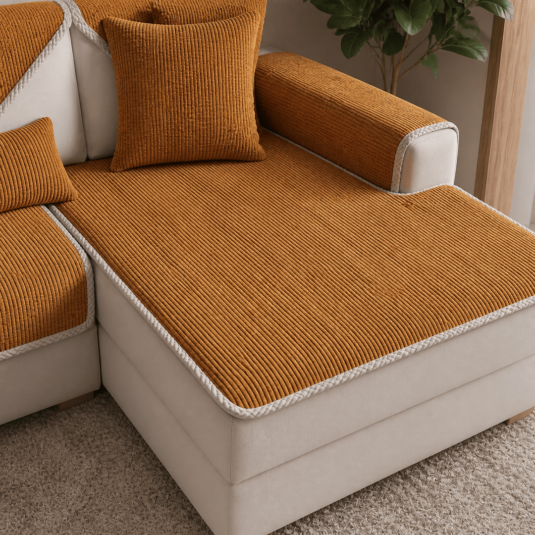PureGuard Waterproof Antimicrobial Chenille Sectional Cover - Pawtique