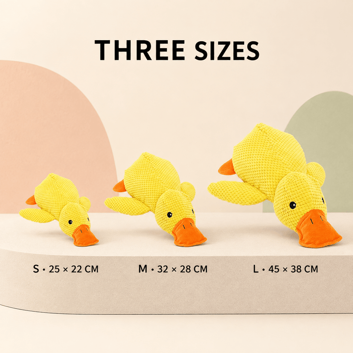 Quacking Duck Plush Dog Toy - Pawtique