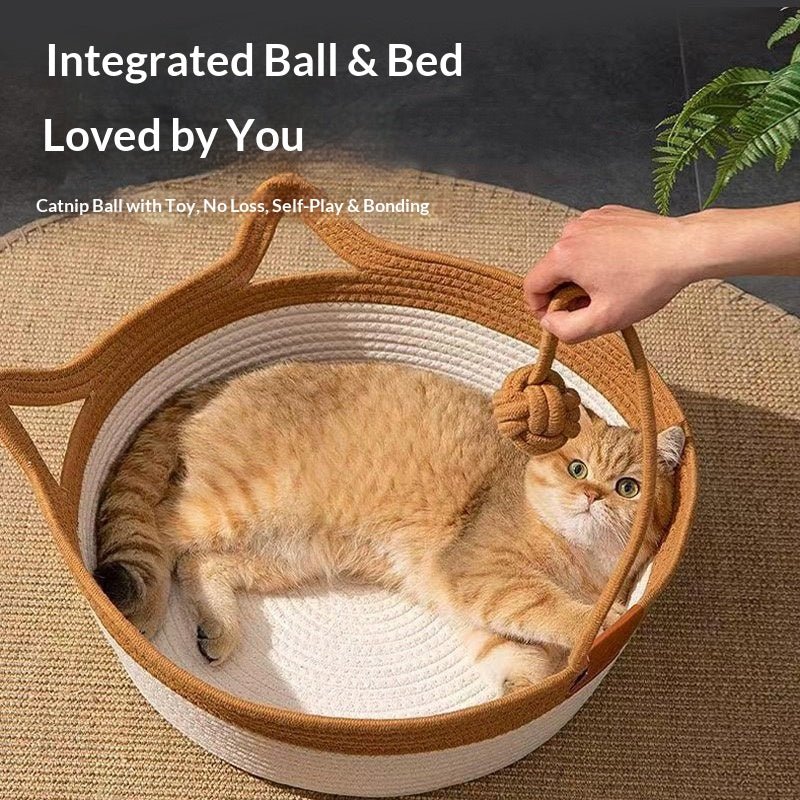 Rattan Cat Bed &amp;amp - Pawtique