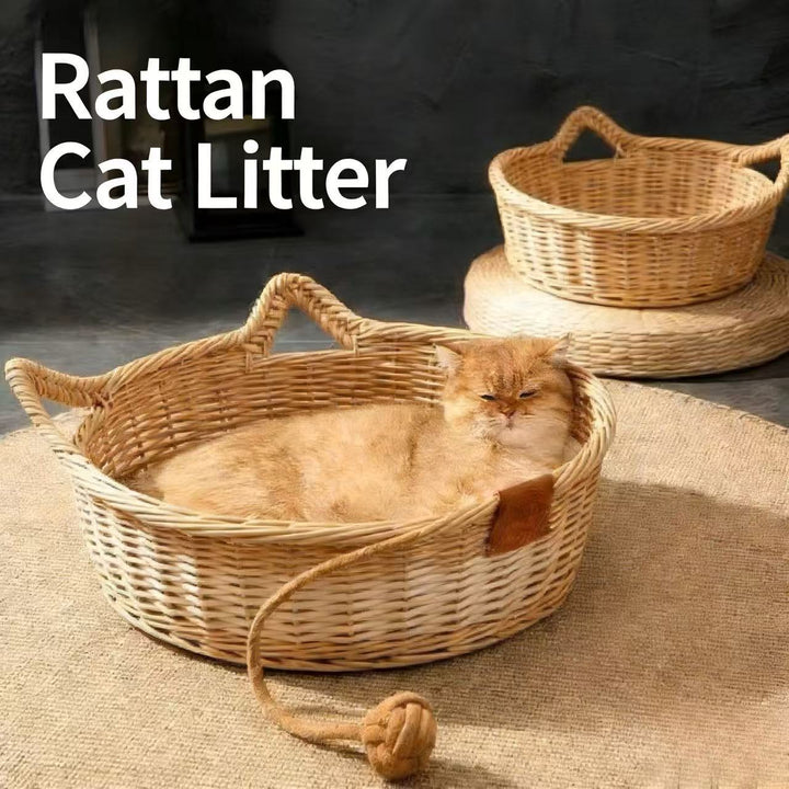 Rattan Cat Bed &amp;amp - Pawtique
