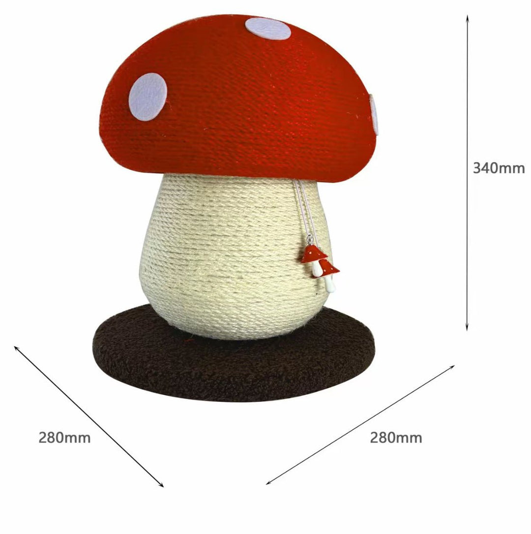 Red Mushroom Cat Scratching Post - Pawtique