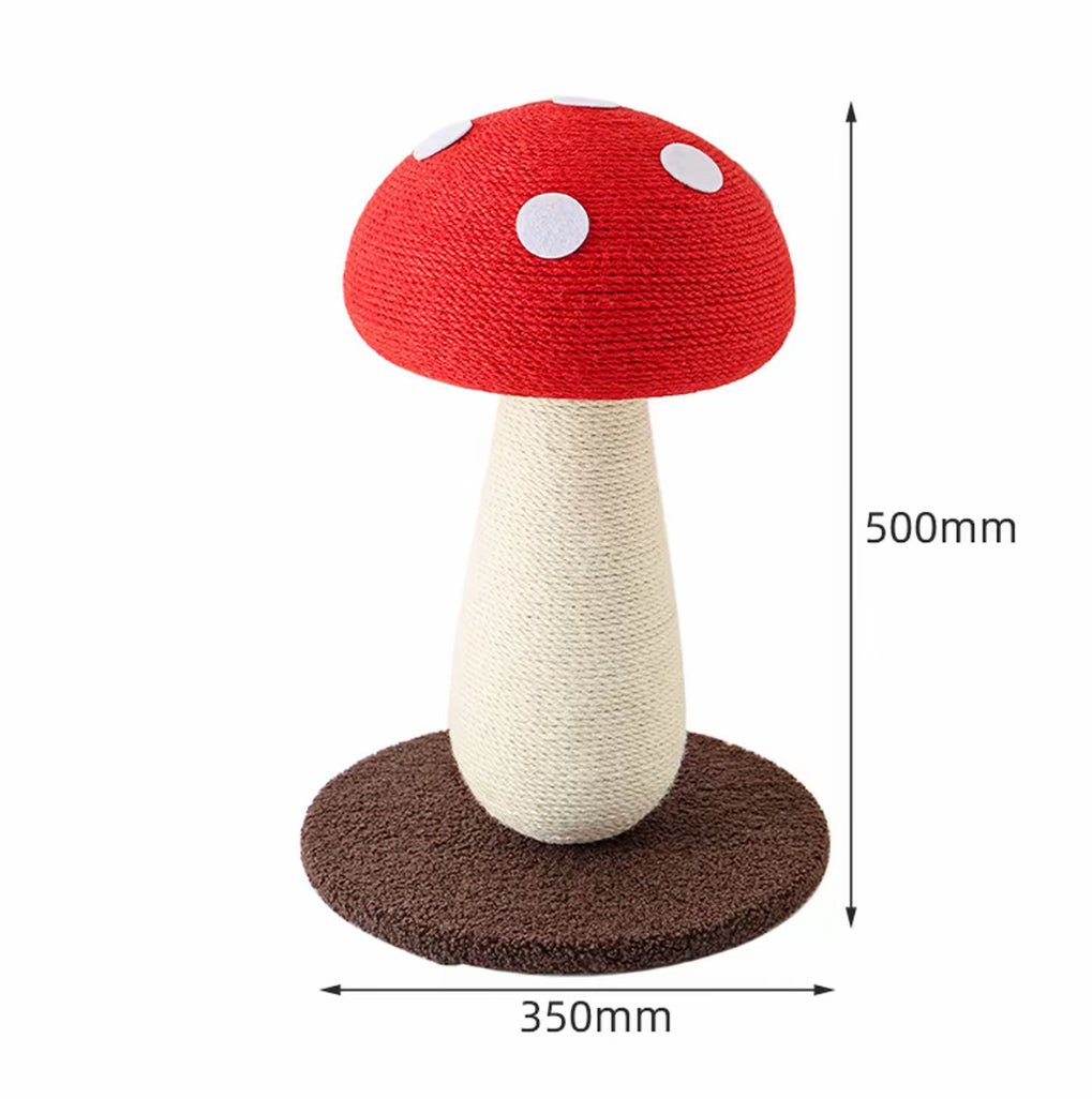 Red Mushroom Cat Scratching Post - Pawtique